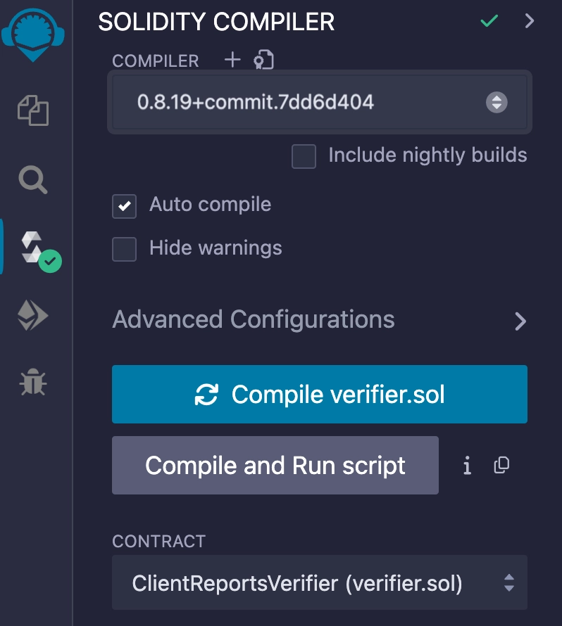 Chainlink Data Streams - Verify Report Data Onchain - Solidity Compiler